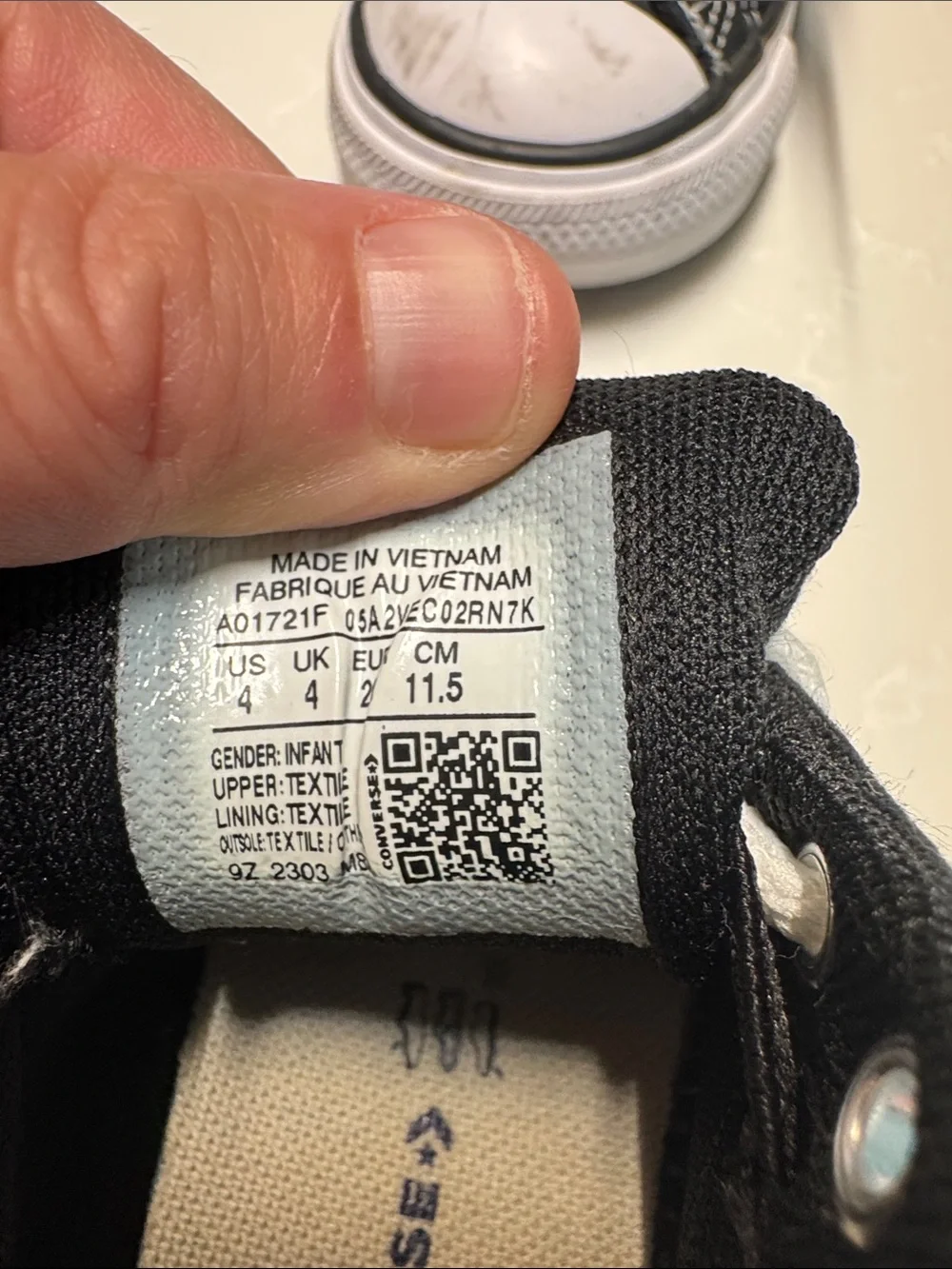 Converse Black and White Kids' High-Top Sneakers
